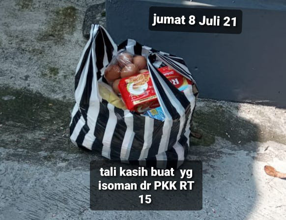 Tali kasih untuk keluarga yg isoman di Padukuhan Gempol